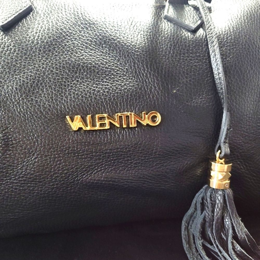 Authentic NWT Valentino Tonia Genuine Leather Boston Bag with Dust Bag - Picture 9 of 17